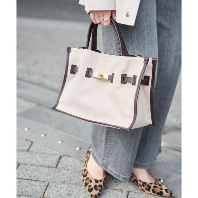 スピック＆スパン（Spick and Span）/《予約》VIOLAd’ORO / ヴィオラドーロ キャンバス*レザートートバッグM*