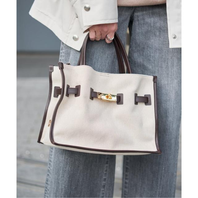 スピック＆スパン（Spick and Span）/《予約》VIOLAd’ORO / ヴィオラドーロ キャンバス*レザートートバッグM*