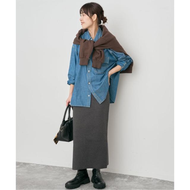 スピック＆スパン（Spick and Span）/《追加予約》ミラノリブニットスカート