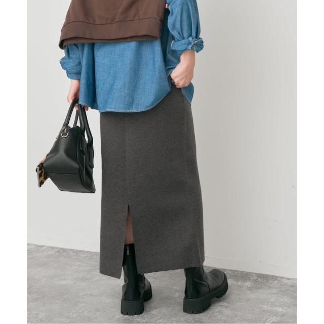 スピック＆スパン（Spick and Span）/《追加予約》ミラノリブニットスカート