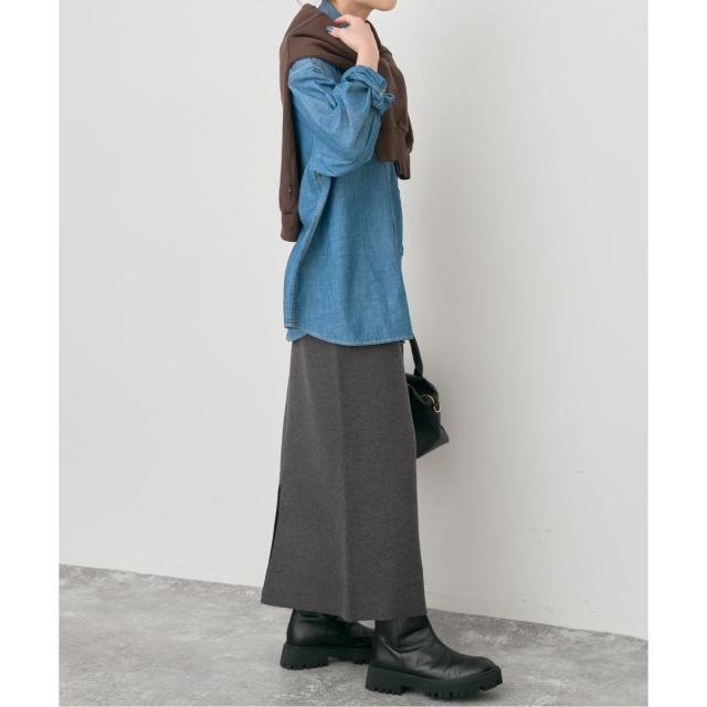 スピック＆スパン（Spick and Span）/《追加予約》ミラノリブニットスカート