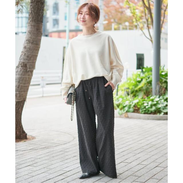 スピック＆スパン（Spick and Span）/《新色有り / 追加2》CHESSルーズボートネックプルオーバー