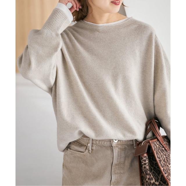 スピック＆スパン（Spick and Span）/《新色有り / 追加2》CHESSルーズボートネックプルオーバー