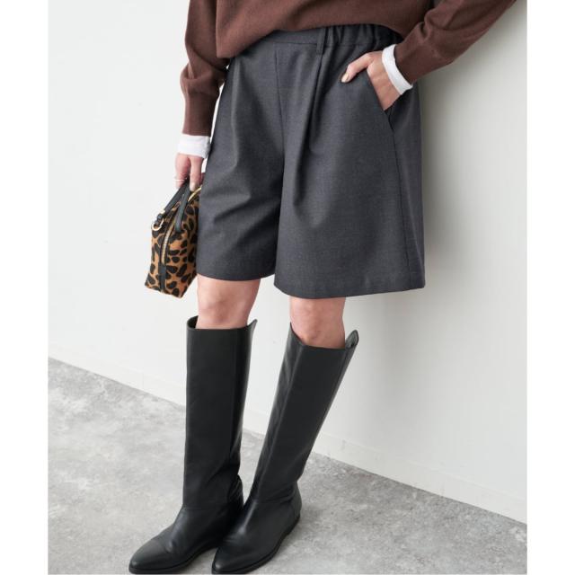 スピック＆スパン（Spick and Span）/《手洗い可》イージーキュロットパンツ