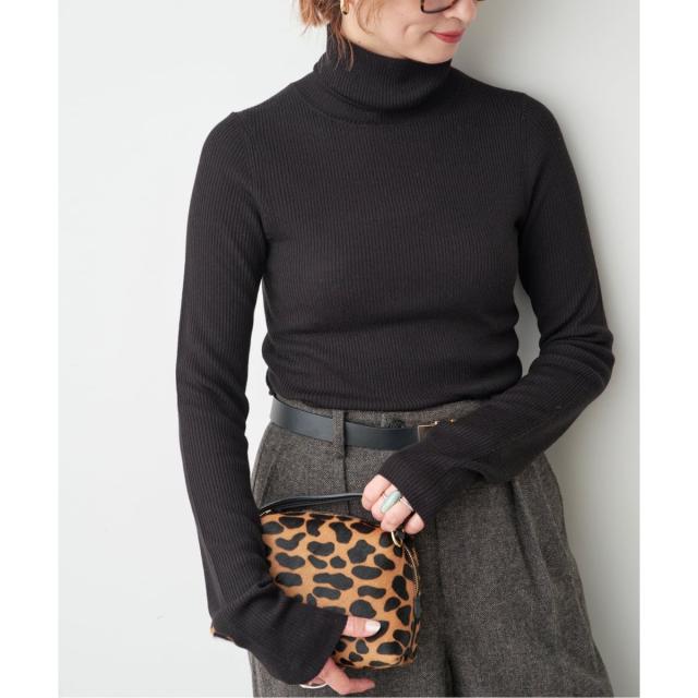 スピック＆スパン（Spick and Span）/《追加》リブタートルニット