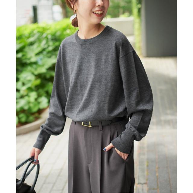 スピック＆スパン（Spick and Span）/《WEB限定 / 追加3予約》18G クルーネックプルオーバー