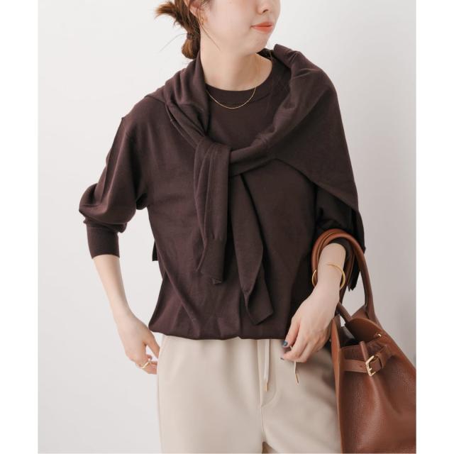 スピック＆スパン（Spick and Span）/《WEB限定 / 追加3予約》18G クルーネックプルオーバー