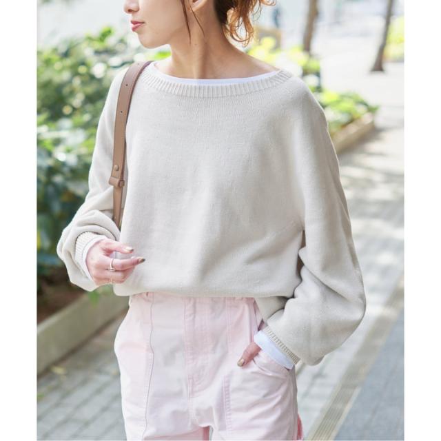 スピック＆スパン（Spick and Span）/《26SS 新作 / 予約》 ニュアンスコクーンバルキーニット