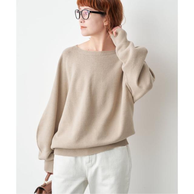 スピック＆スパン（Spick and Span）/《26SS 新作 / 予約》 ニュアンスコクーンバルキーニット