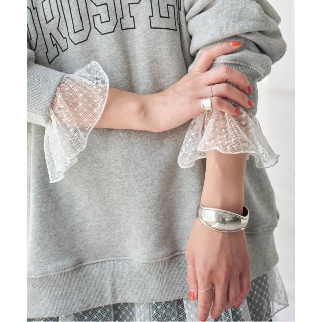 スピック＆スパン（Spick and Span）/《追加3》チュールドットチュニックプルオーバー