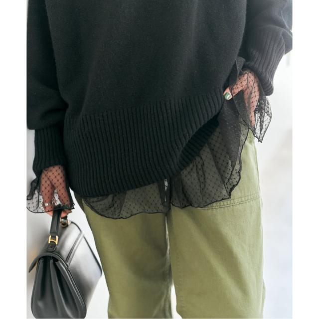 スピック＆スパン（Spick and Span）/《追加3》チュールドットチュニックプルオーバー