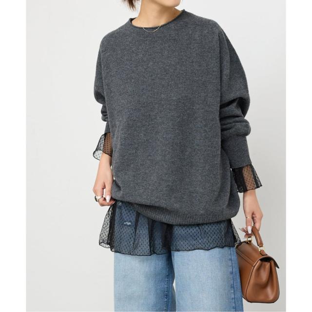 スピック＆スパン（Spick and Span）/《追加3》チュールドットチュニックプルオーバー