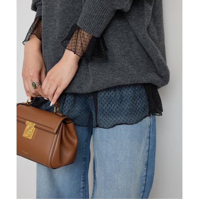 スピック＆スパン（Spick and Span）/《追加3》チュールドットチュニックプルオーバー