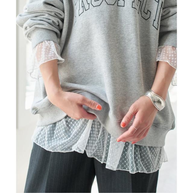 スピック＆スパン（Spick and Span）/《追加3》チュールドットチュニックプルオーバー