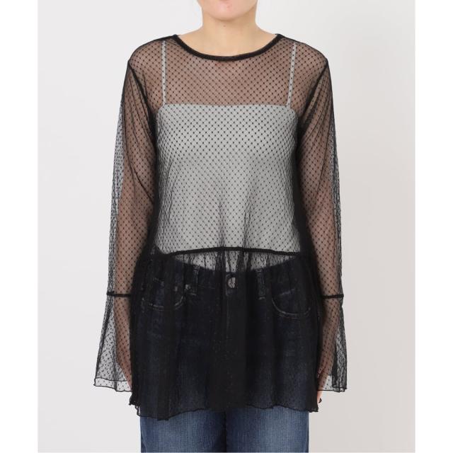 スピック＆スパン（Spick and Span）/《追加3》チュールドットチュニックプルオーバー