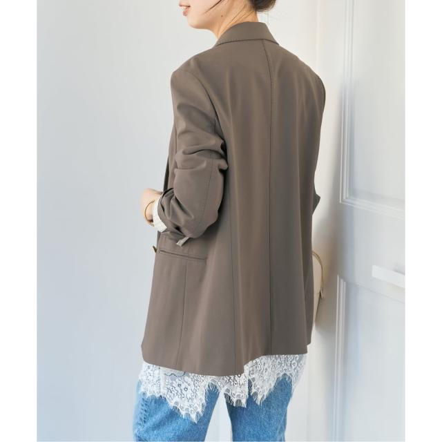 スピック＆スパン（Spick and Span）/《新色有り / 追加予約》プレーンウィーブダブルブレストジャケット