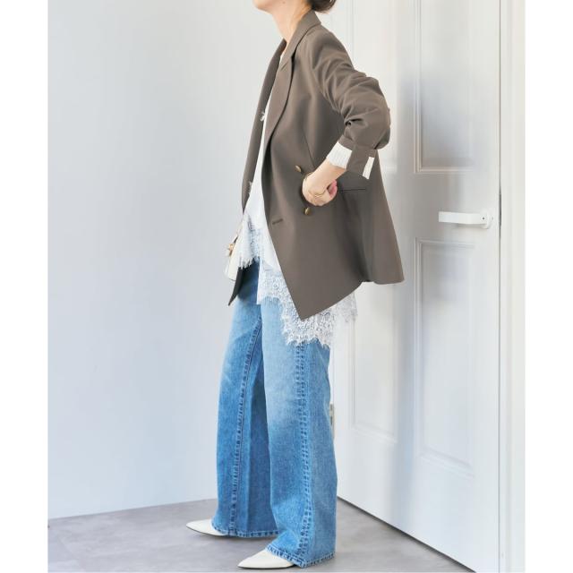 スピック＆スパン（Spick and Span）/《新色有り / 追加予約》プレーンウィーブダブルブレストジャケット