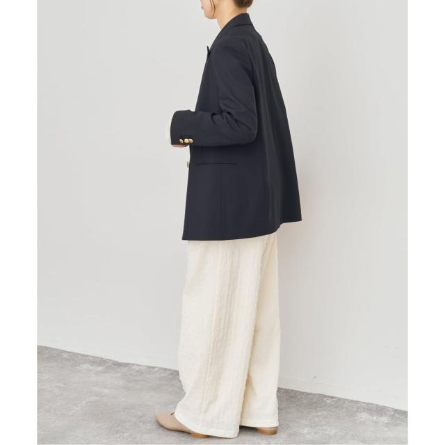 スピック＆スパン（Spick and Span）/《新色有り / 追加予約》プレーンウィーブダブルブレストジャケット