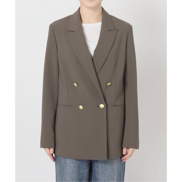 スピック＆スパン（Spick and Span）/《新色有り / 追加予約》プレーンウィーブダブルブレストジャケット