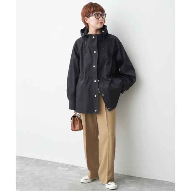 スピック＆スパン（Spick and Span）/《予約》撥水ツイルフーディーブルゾン