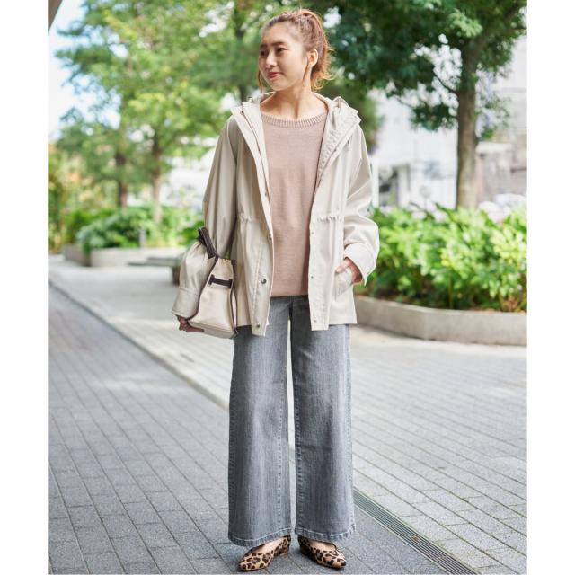 スピック＆スパン（Spick and Span）/《予約》撥水ツイルフーディーブルゾン