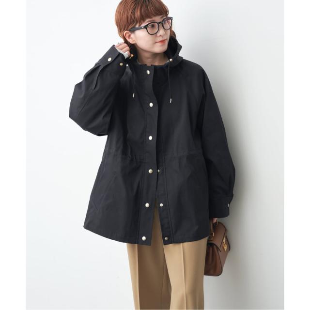 スピック＆スパン（Spick and Span）/《予約》撥水ツイルフーディーブルゾン