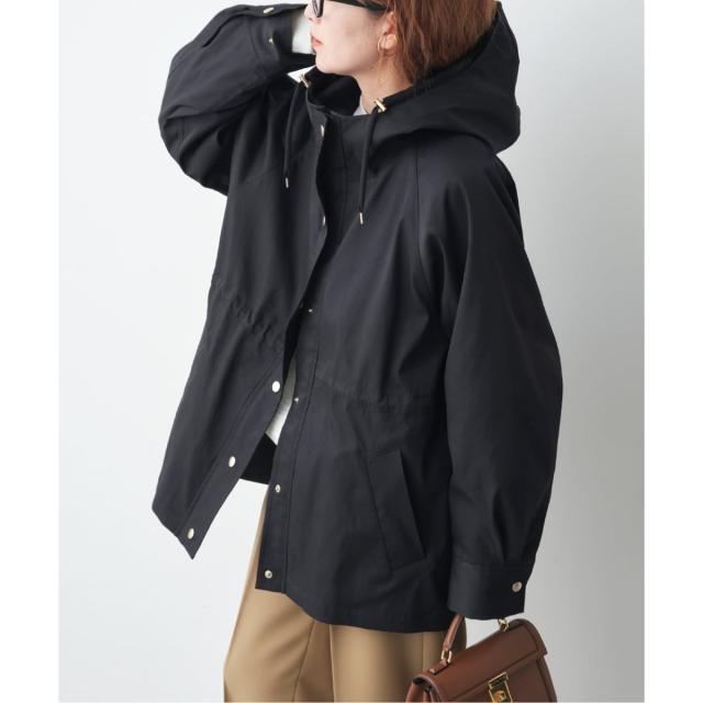 スピック＆スパン（Spick and Span）/《予約》撥水ツイルフーディーブルゾン