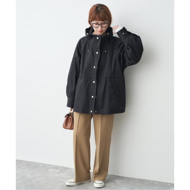 スピック＆スパン（Spick and Span）/《予約》撥水ツイルフーディーブルゾン