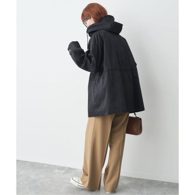 スピック＆スパン（Spick and Span）/《予約》撥水ツイルフーディーブルゾン