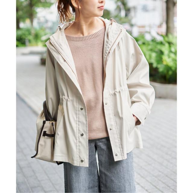 スピック＆スパン（Spick and Span）/《予約》撥水ツイルフーディーブルゾン