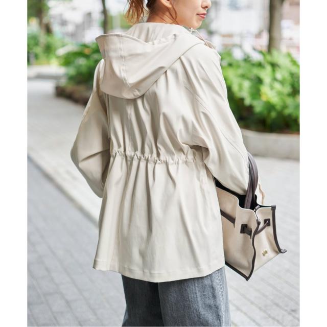 スピック＆スパン（Spick and Span）/《予約》撥水ツイルフーディーブルゾン