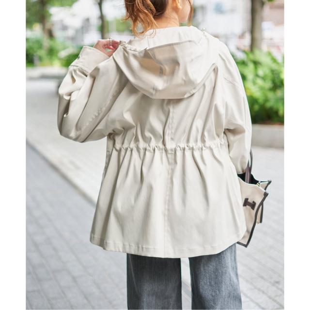 スピック＆スパン（Spick and Span）/《予約》撥水ツイルフーディーブルゾン