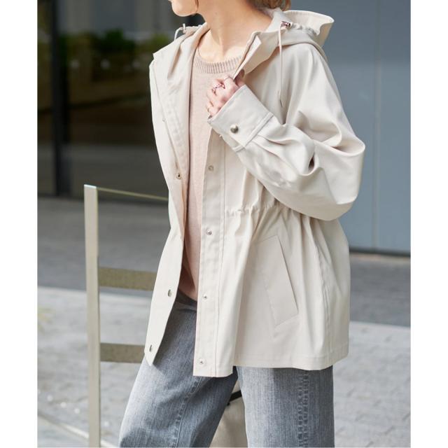 スピック＆スパン（Spick and Span）/《予約》撥水ツイルフーディーブルゾン