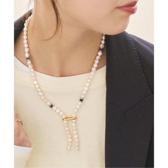 スピック＆スパン（Spick and Span）/EO / イオ Pearl &amp; Lapis Lazuli ラリアットネックレス