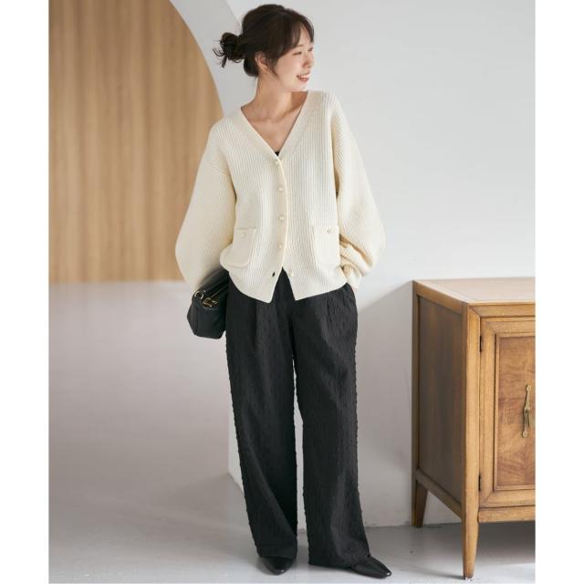 スピック＆スパン（Spick and Span）/《WEB限定 / 追加予約》ドットジャガードイージーパンツ