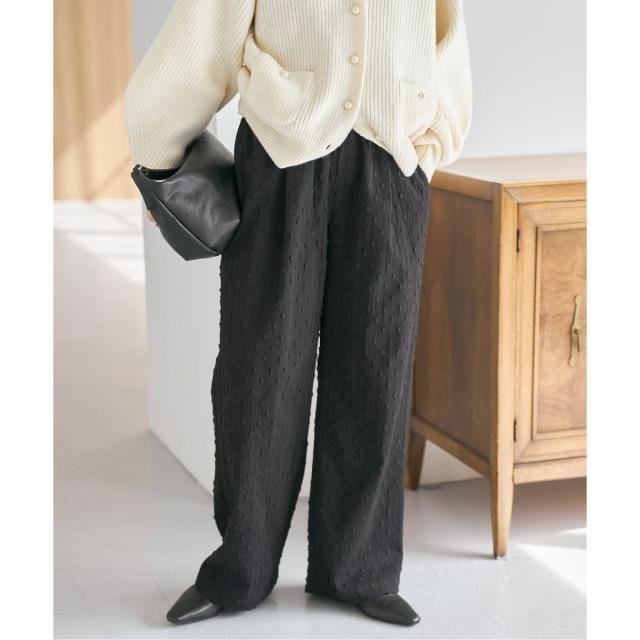 スピック＆スパン（Spick and Span）/《WEB限定 / 追加予約》ドットジャガードイージーパンツ