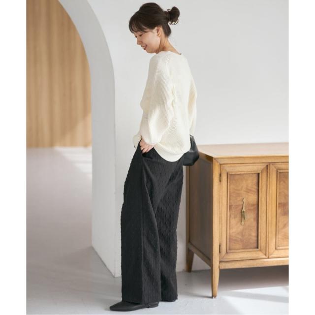 スピック＆スパン（Spick and Span）/《WEB限定 / 追加予約》ドットジャガードイージーパンツ