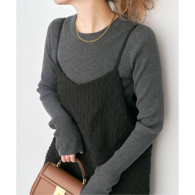 スピック＆スパン（Spick and Span）/《WEB限定 / 追加予約》ドットジャガードサロペット