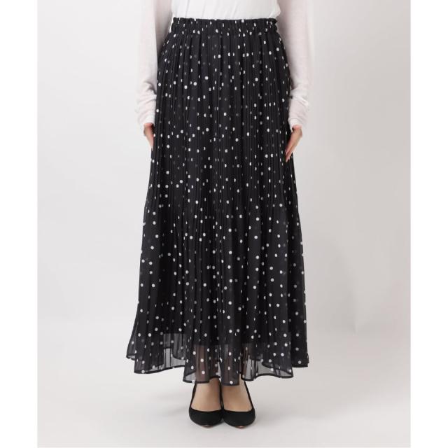 スピック＆スパン（Spick and Span）/《WEB限定 / 追加予約》ドットプリーツイージースカート