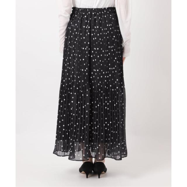 スピック＆スパン（Spick and Span）/《WEB限定 / 追加予約》ドットプリーツイージースカート