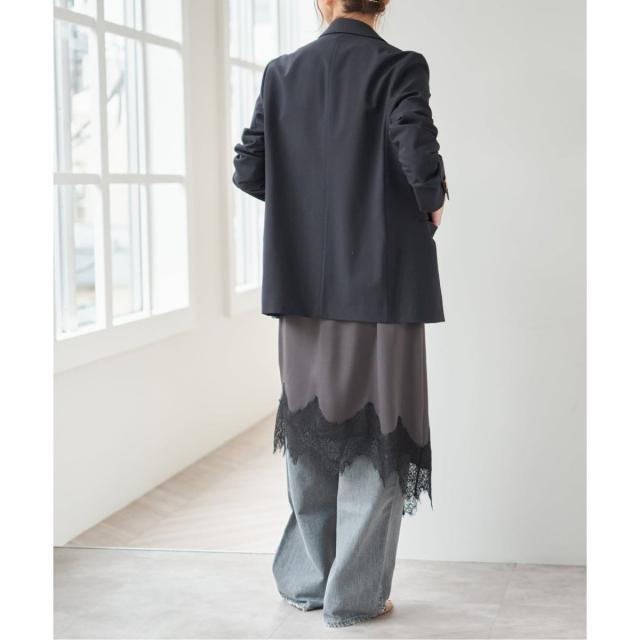 スピック＆スパン（Spick and Span）/《予約》レースサテンスカート