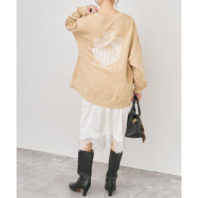 スピック＆スパン（Spick and Span）/《予約》レースサテンスカート