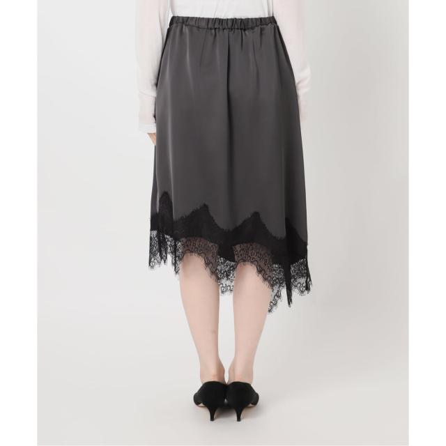 スピック＆スパン（Spick and Span）/《予約》レースサテンスカート