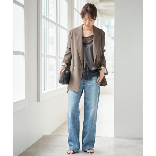 スピック＆スパン（Spick and Span）/《予約》レースサテンチュニックキャミソール