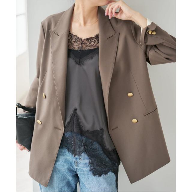 スピック＆スパン（Spick and Span）/《予約》レースサテンチュニックキャミソール