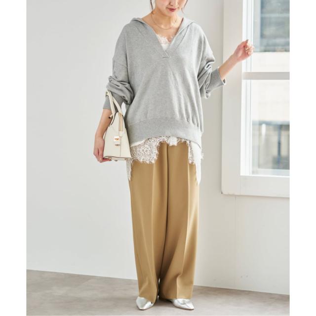 スピック＆スパン（Spick and Span）/《予約》レースサテンチュニックキャミソール