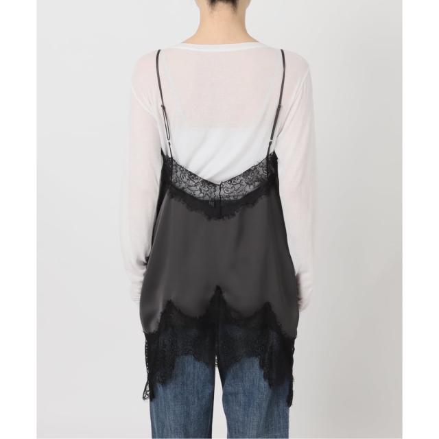 スピック＆スパン（Spick and Span）/《予約》レースサテンチュニックキャミソール