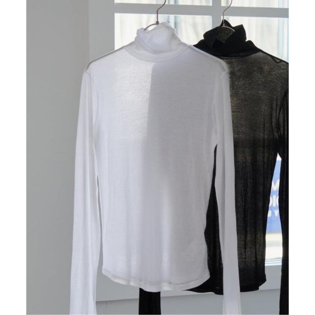 【NEW】スピック＆スパン（Spick and Span）/《新色有り / 追加2》シアーハイネックプルオーバー