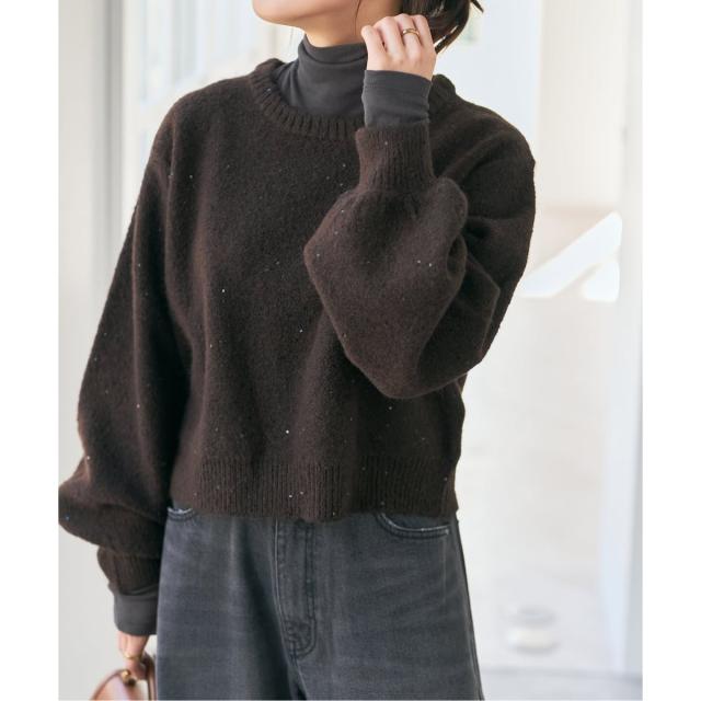 【NEW】スピック＆スパン（Spick and Span）/《新色有り / 追加2》シアーハイネックプルオーバー