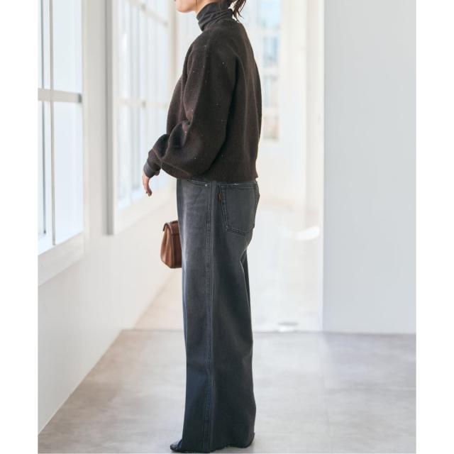 【NEW】スピック＆スパン（Spick and Span）/《新色有り / 追加2》シアーハイネックプルオーバー